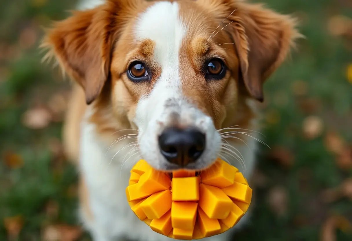 Dog with Mango