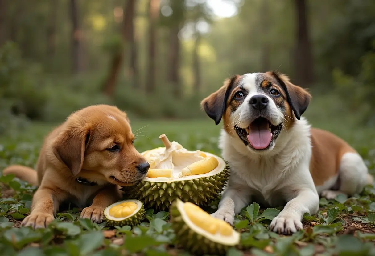 Dogs with Durians